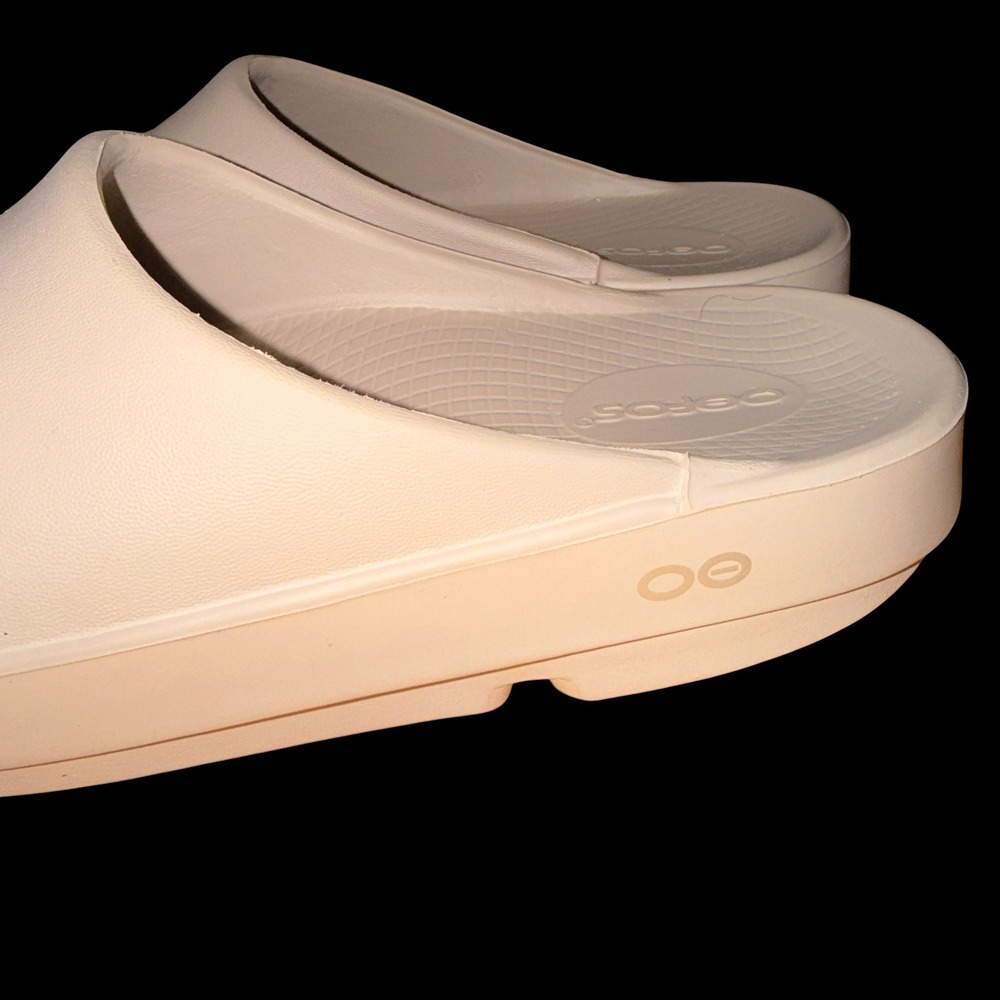 OOFOS OOahh Recovery Slide Sandal Womens 8 Mens 6 Pre-Owned Beige/Tan Orthopedic - Picture 11 of 13